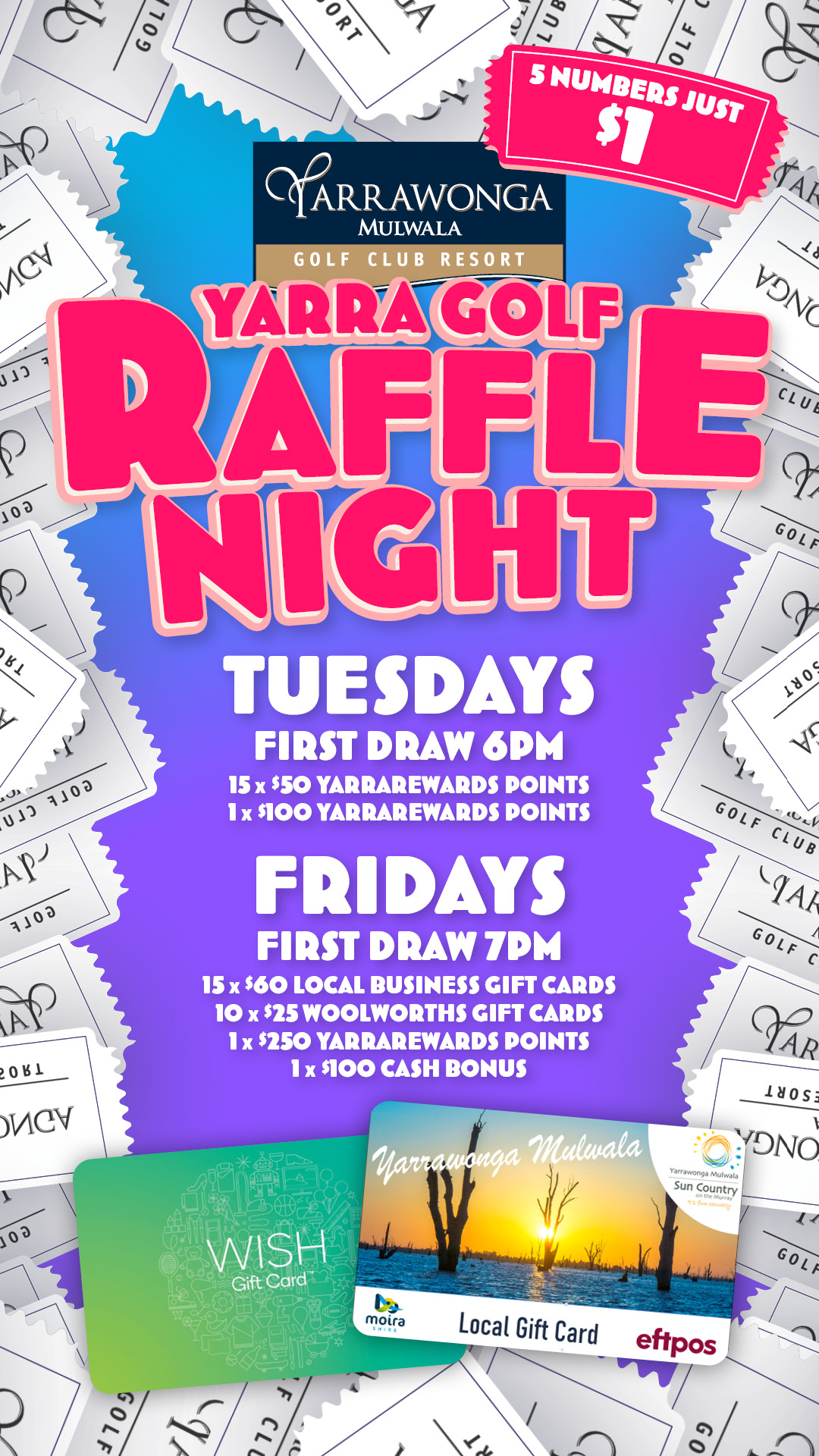 Raffle Nights at Yarra Golf