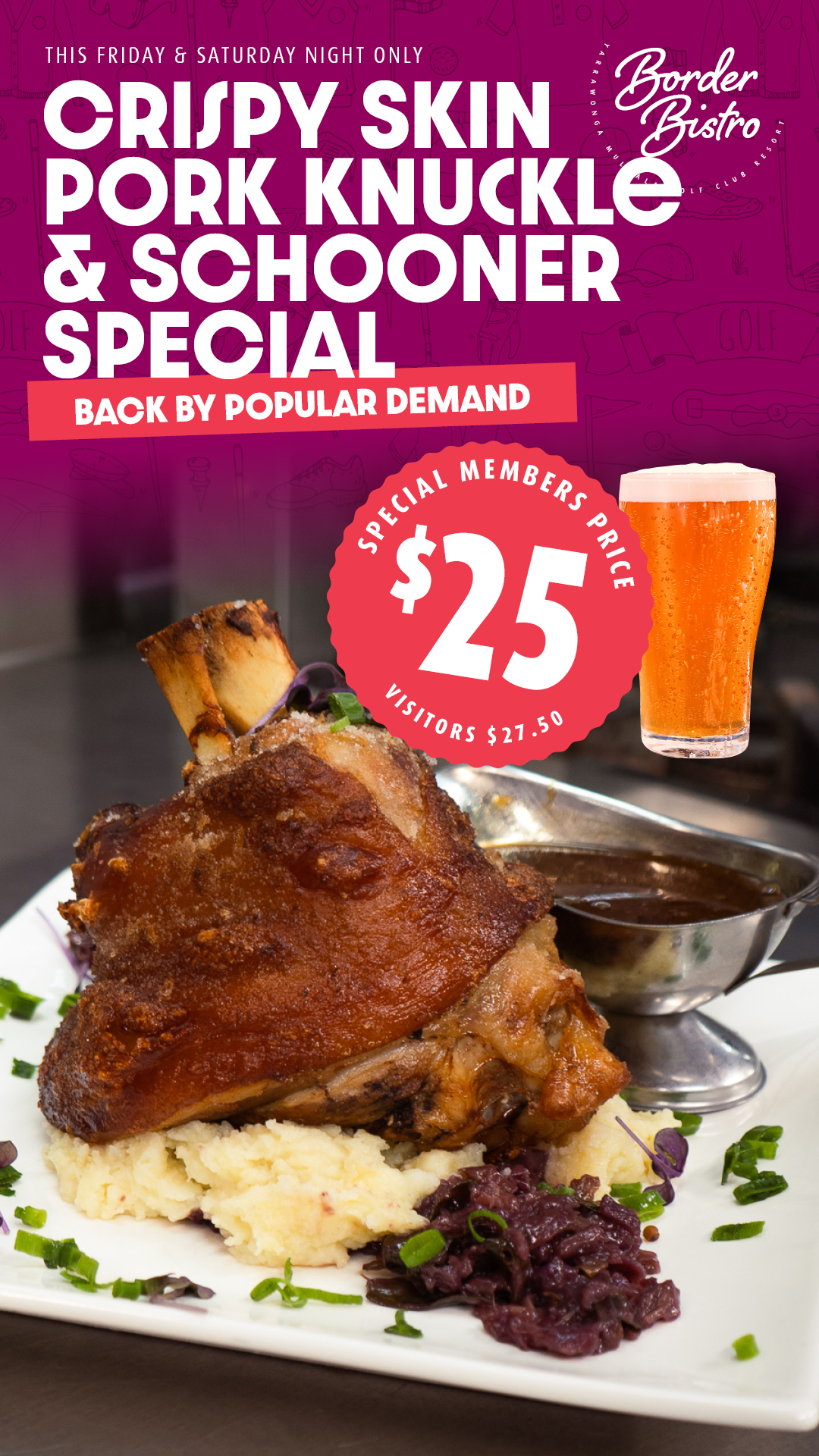 You asked, we delivered! The Crispy Pork Knuckle returns