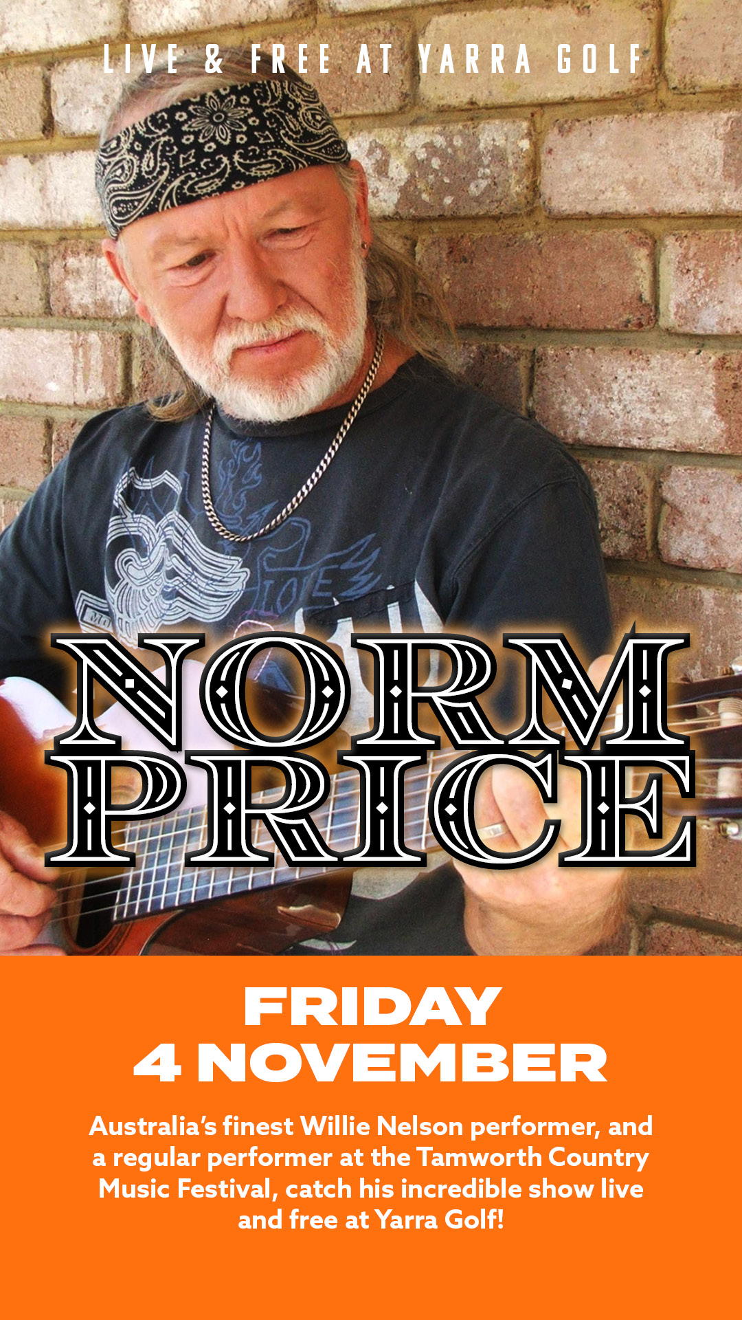 Norm Price: Australia’s finest Willie Nelson performer