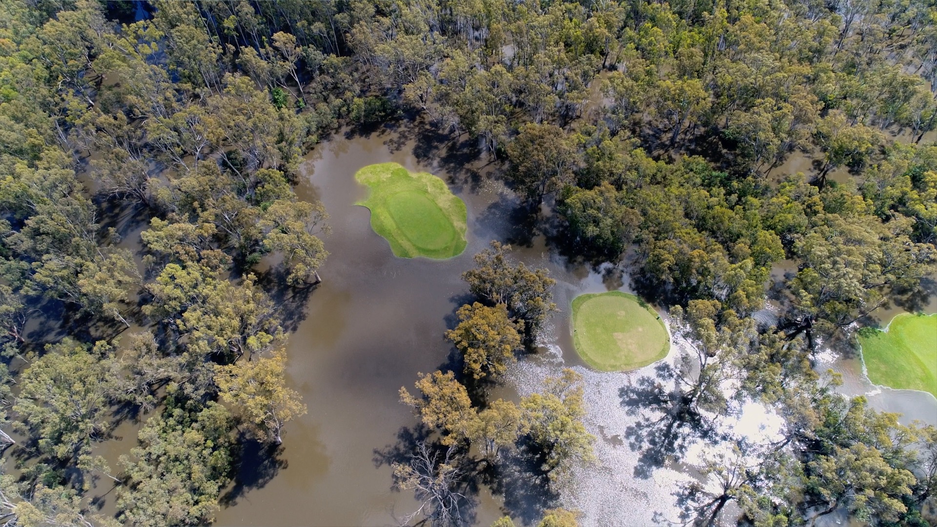 “Our course is probably 75 percent underwater”