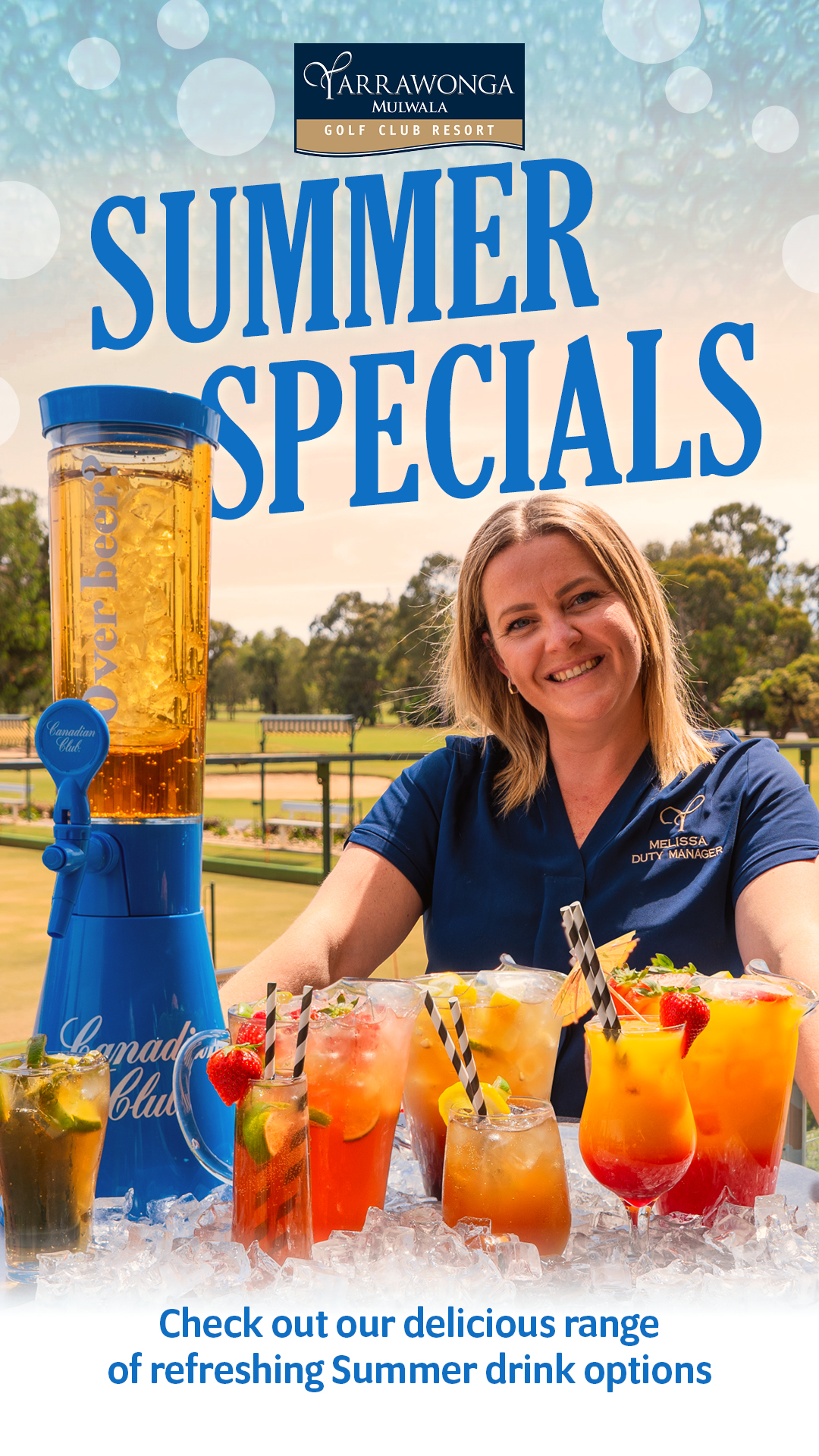 Cool off with our Summer drink specials