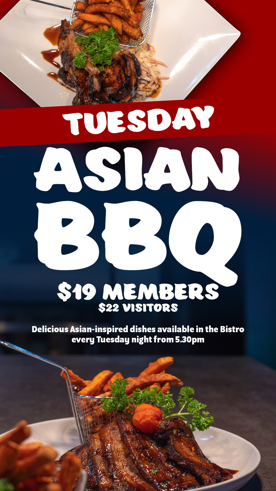 Tuesday night is Asian BBQ at Yarra Golf!
