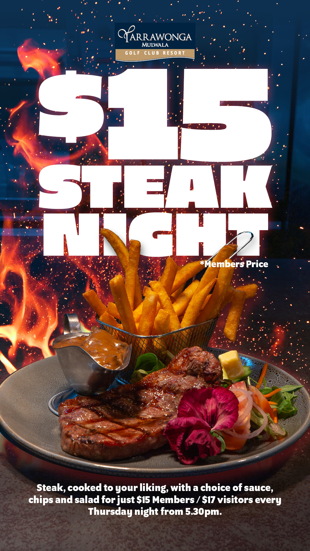 $15 Steak Night Thursdays!