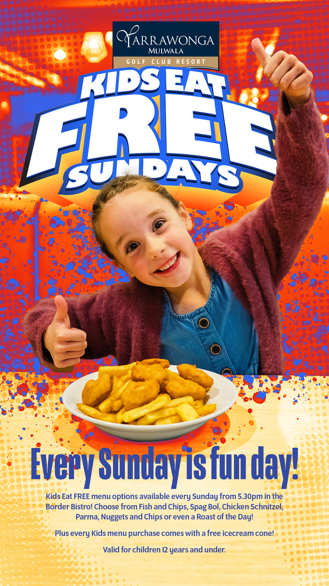 Kids Eat Free Sundays!