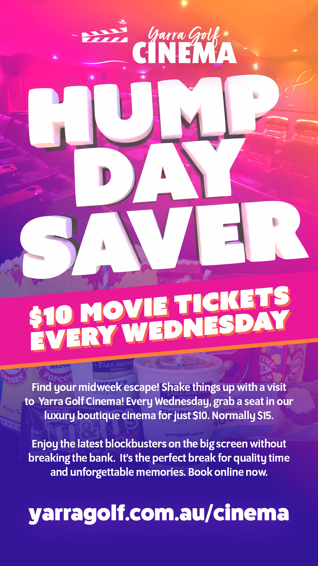 Hump Day Saver: $10 Movie Tickets Every Wednesday