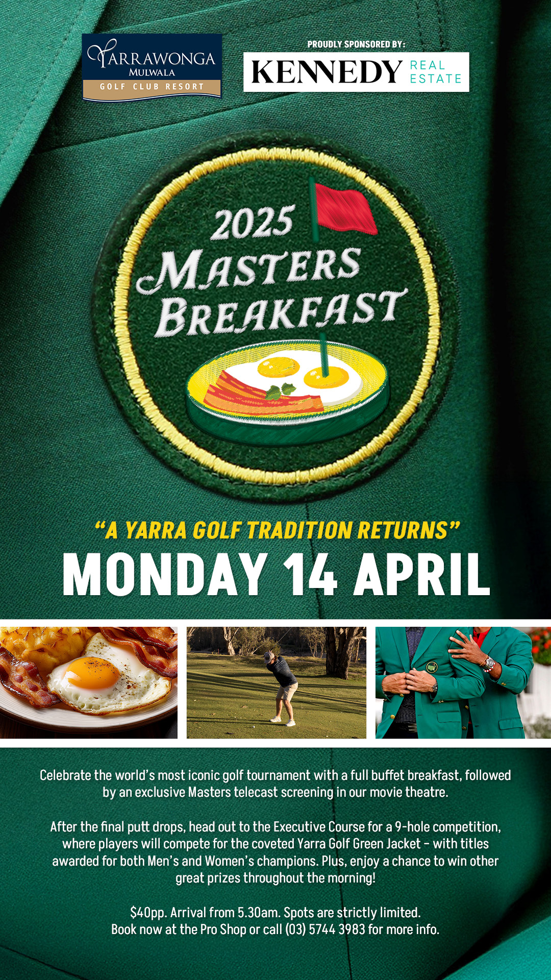 Yarra Golf Masters Breakfast