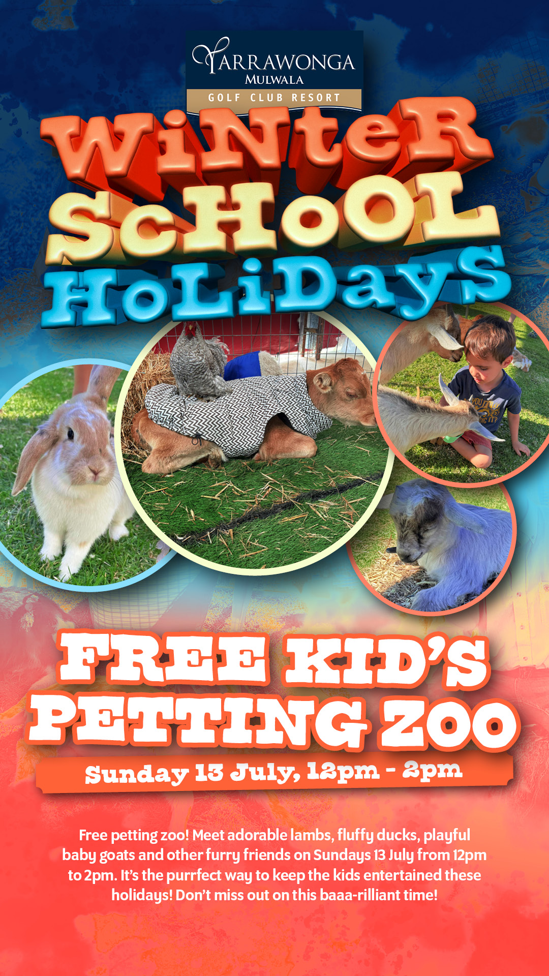 Petting Zoo Fun These School Holidays