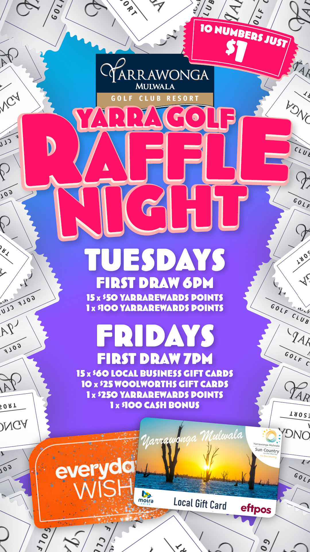 Raffle Nights at Yarra Golf