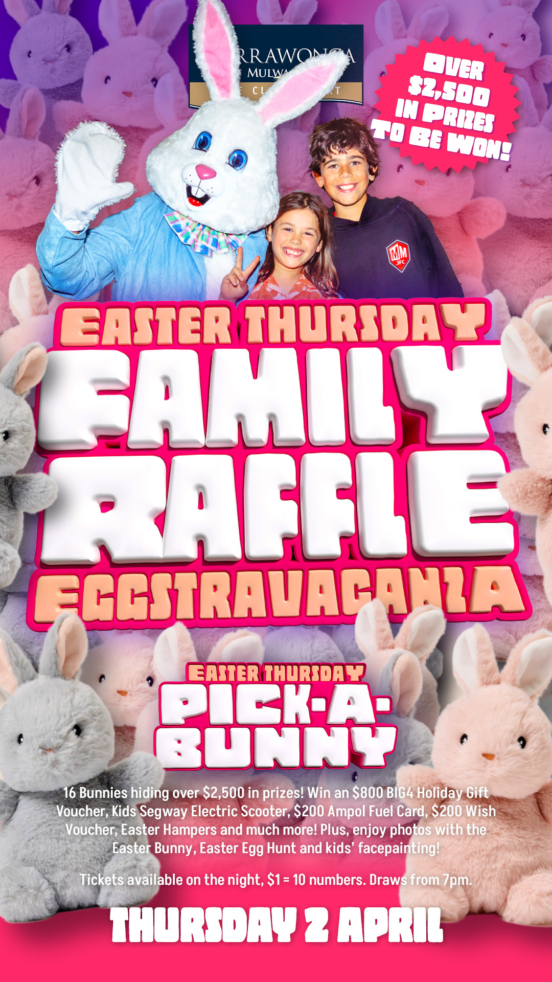 Yarra Golf’s Easter Thursday Family Raffle Eggstravaganza