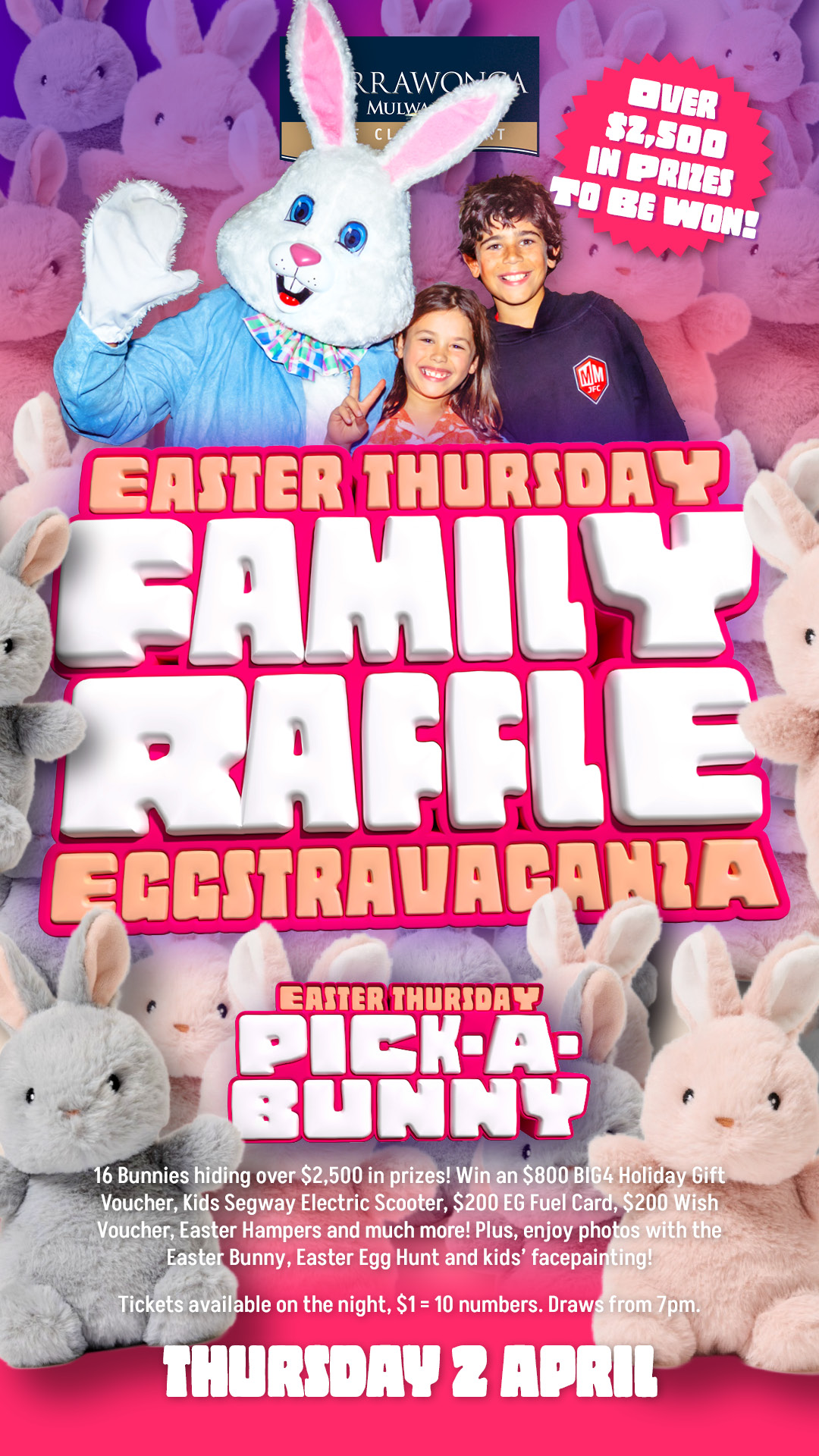 Yarra Golf’s Easter Thursday Family Raffle Eggstravaganza