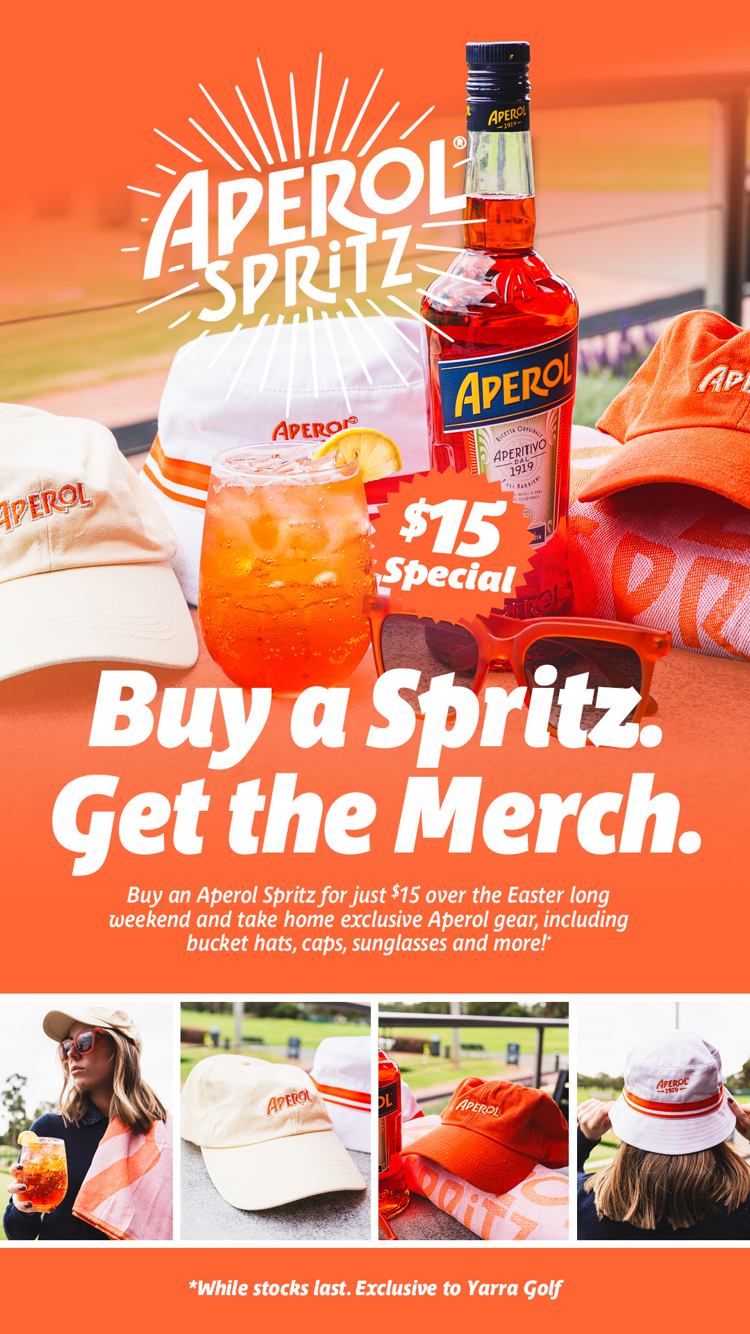 Buy a Spritz, Get the Merch!
