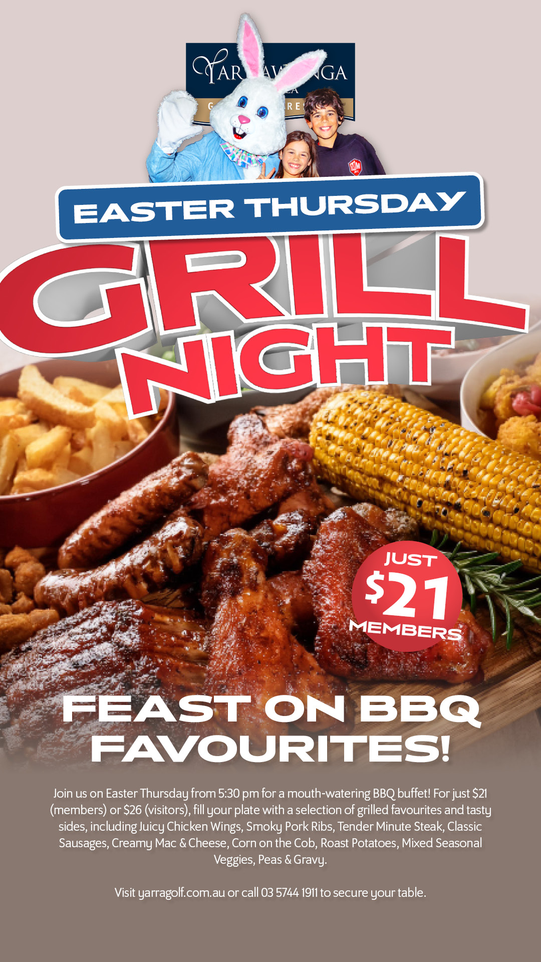 Easter Thursday Grill Night