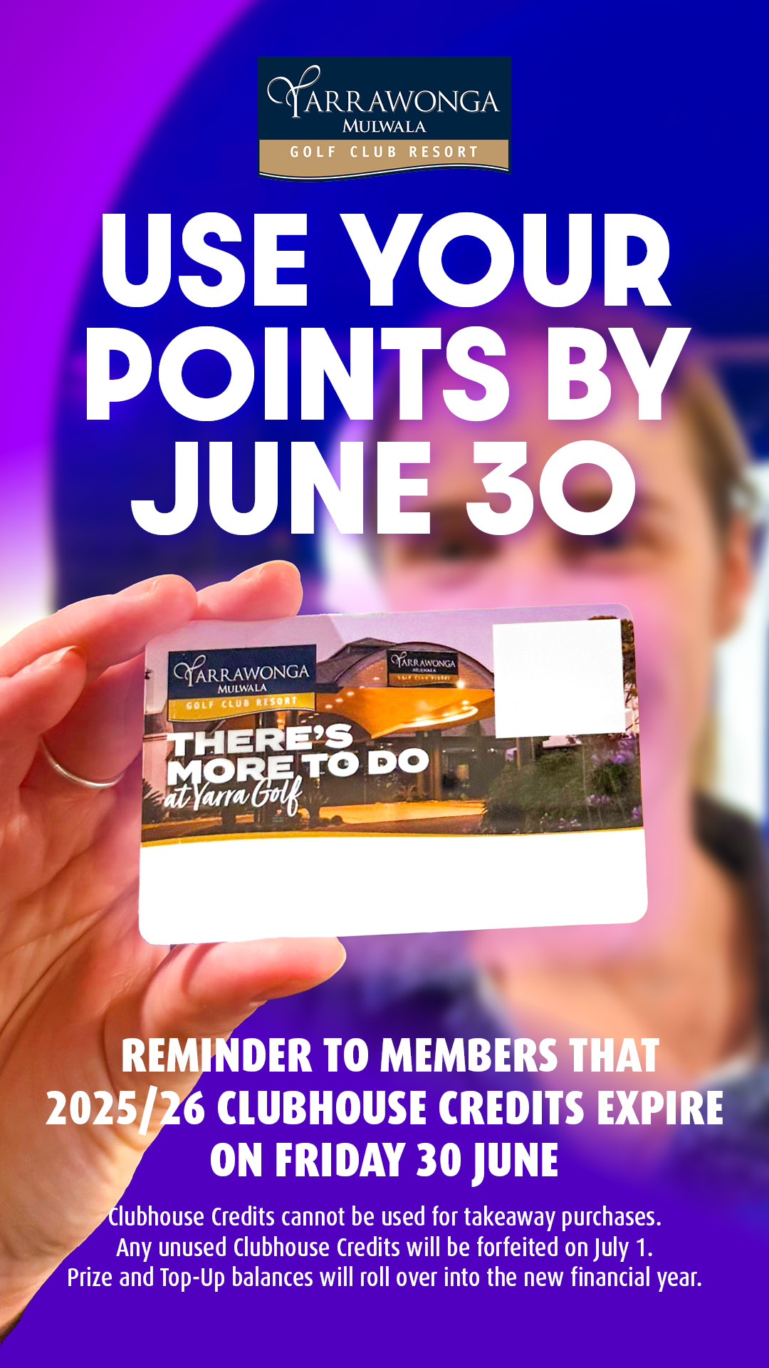 Don’t forget to use your points by June 30