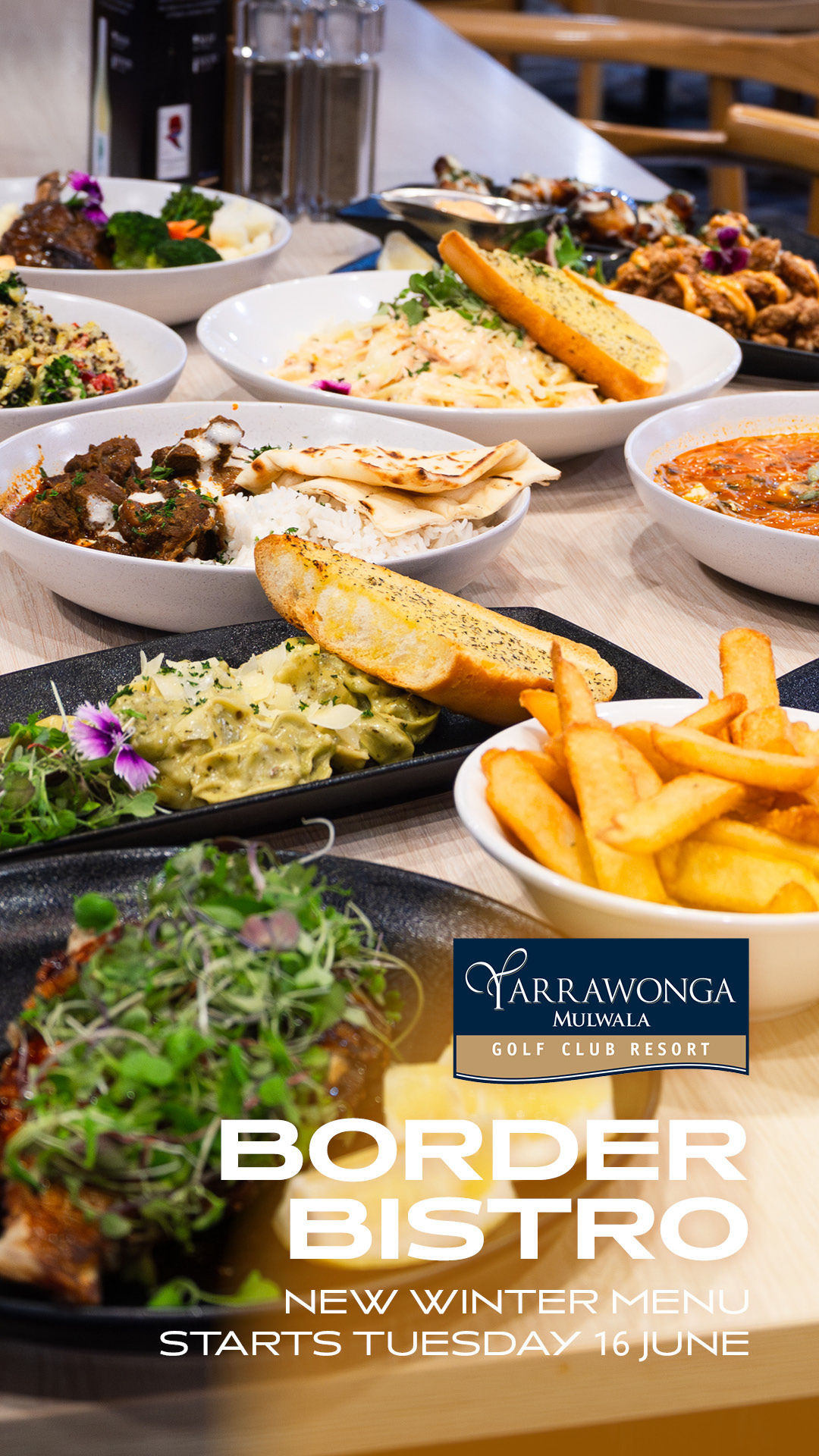 New Winter Menu Begins Tuesday 16 June