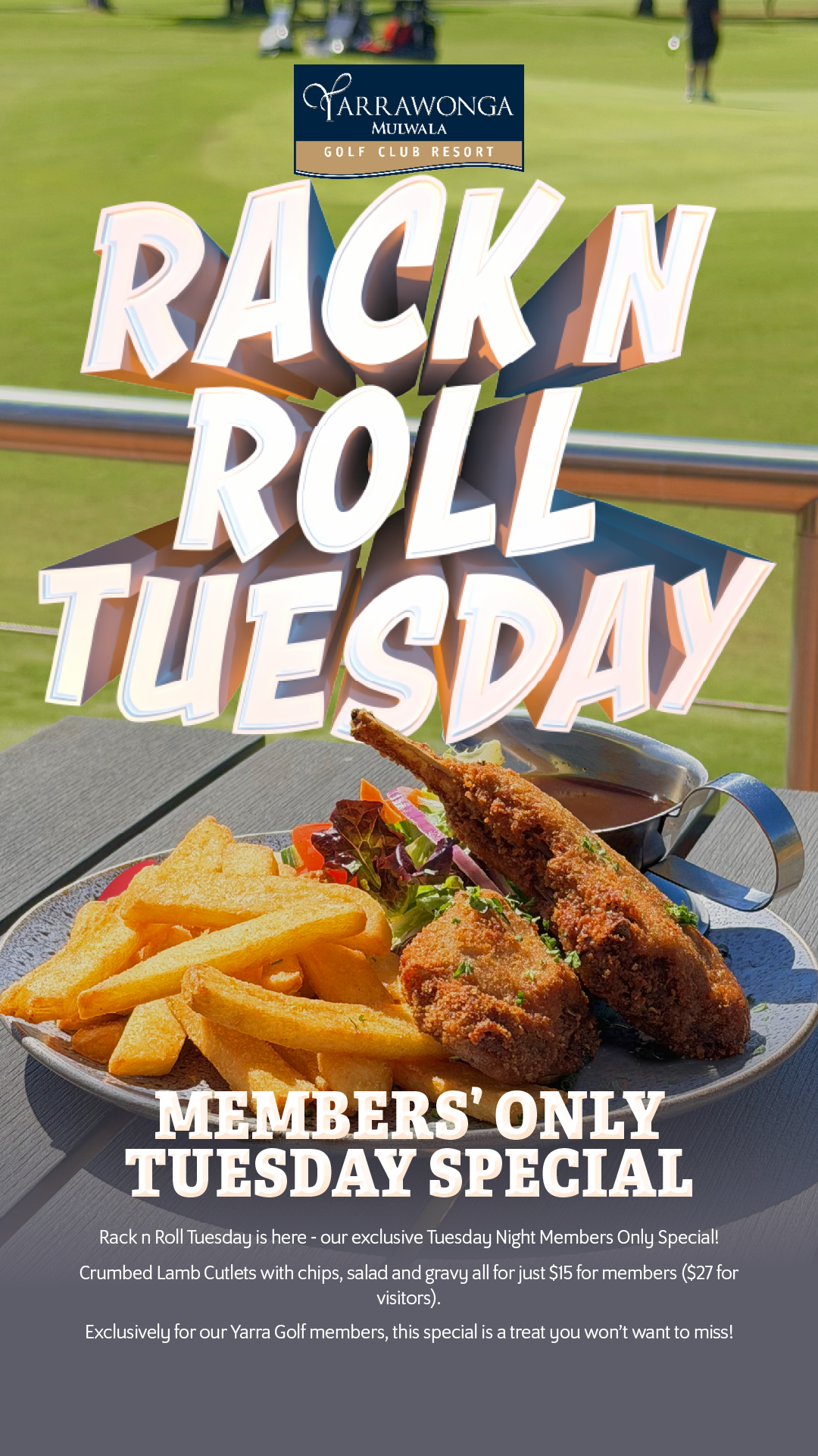 Rack n Roll Tuesday! $15 Members Only Special